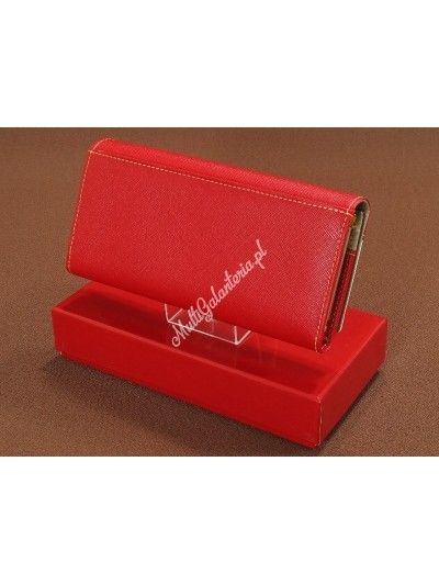 portfel damski skórzany allegro czerwony konik peterson klasyczny